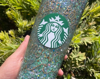 Beach Babe Making waves, beach Starbucks tumbler, Starbucks snowglobe tumbler, beach coffee cup, gifts for her, beach lover gift for women