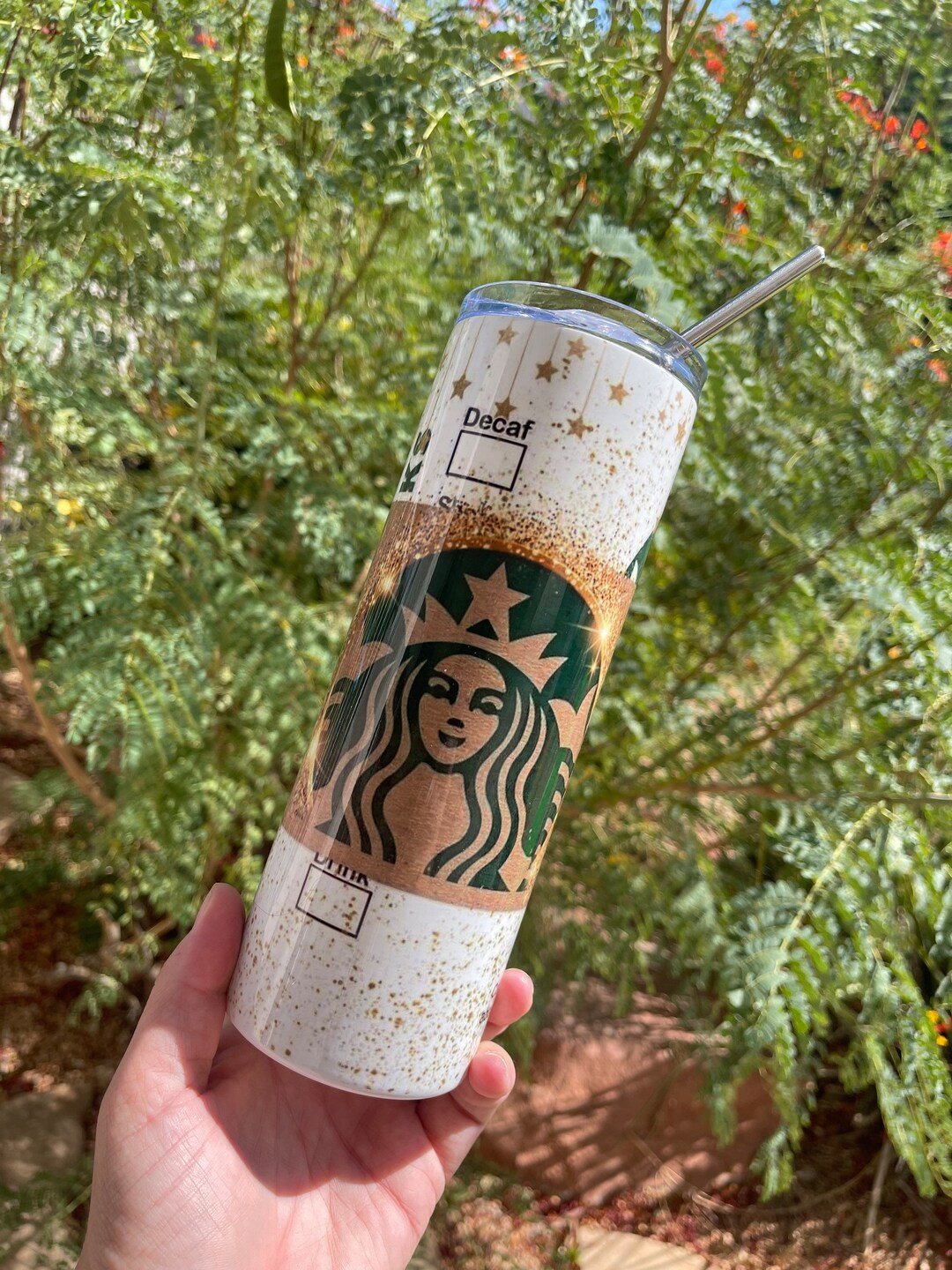 Starbucks Tumbler, 20 Oz Skinny Tumbler, Gifts for Her, Hot Cup