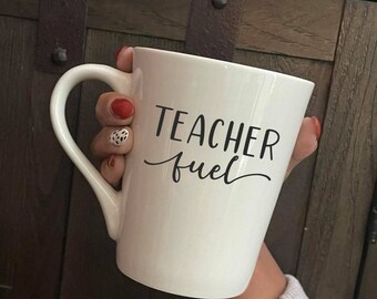 Teacher Fuel Mug, teacher coffee gifts, Teacher gifts, personalized gifts for teachers, teacher coffee mug, teacher appreciation