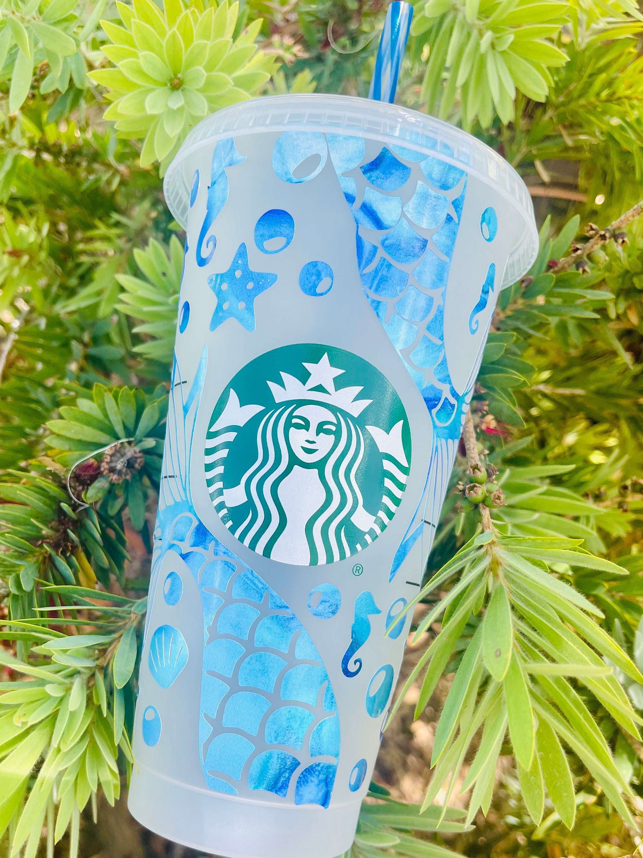 Starbucks - 23 Summer Flower Glass Cold Cup 473ml – DKshop