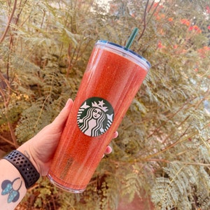 halloween snowglobe tumbler, starbucks snowglobe tumbler, glitter snowglobe tumbler, halloween tumbler with straw, starbucks glitter tumbler