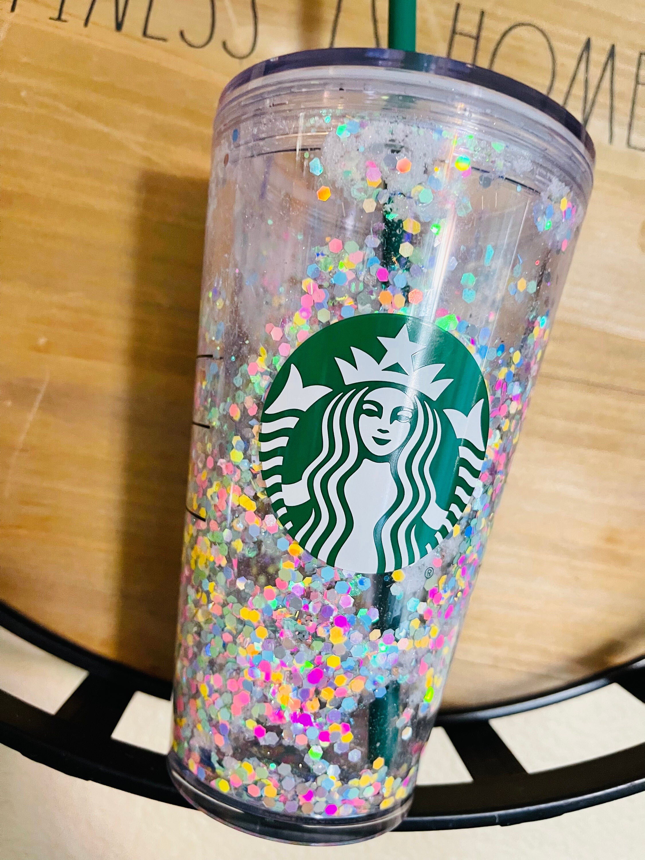 Starbucks Tumbler Valentines Glitter Snowglobe Liquid Filled and perso – My  Life in Colors