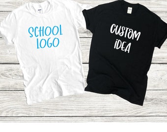 Custom cheer shirt - made to match school