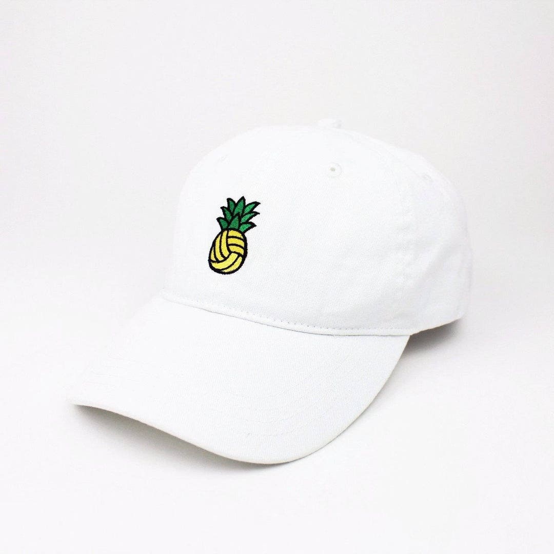 Pineapple Water Polo Volleyball Dad Hat White Swimming - Etsy