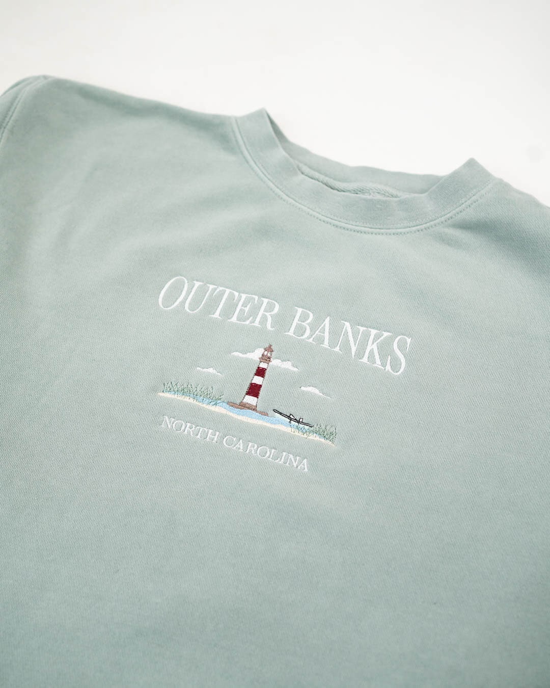 Outer Banks Vintage Wash Unisex Sweatshirt Embroidered - Etsy