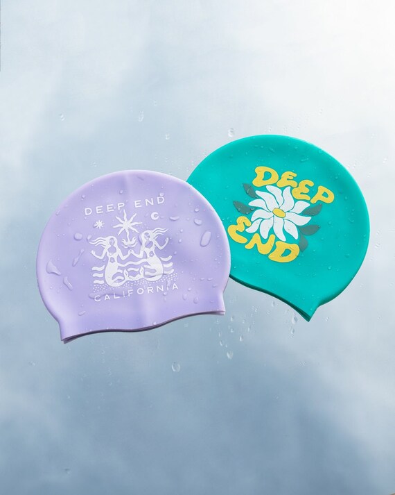Silicone Swim Cap Swimming Cap Fun Swim Caps Water Polo Etsy