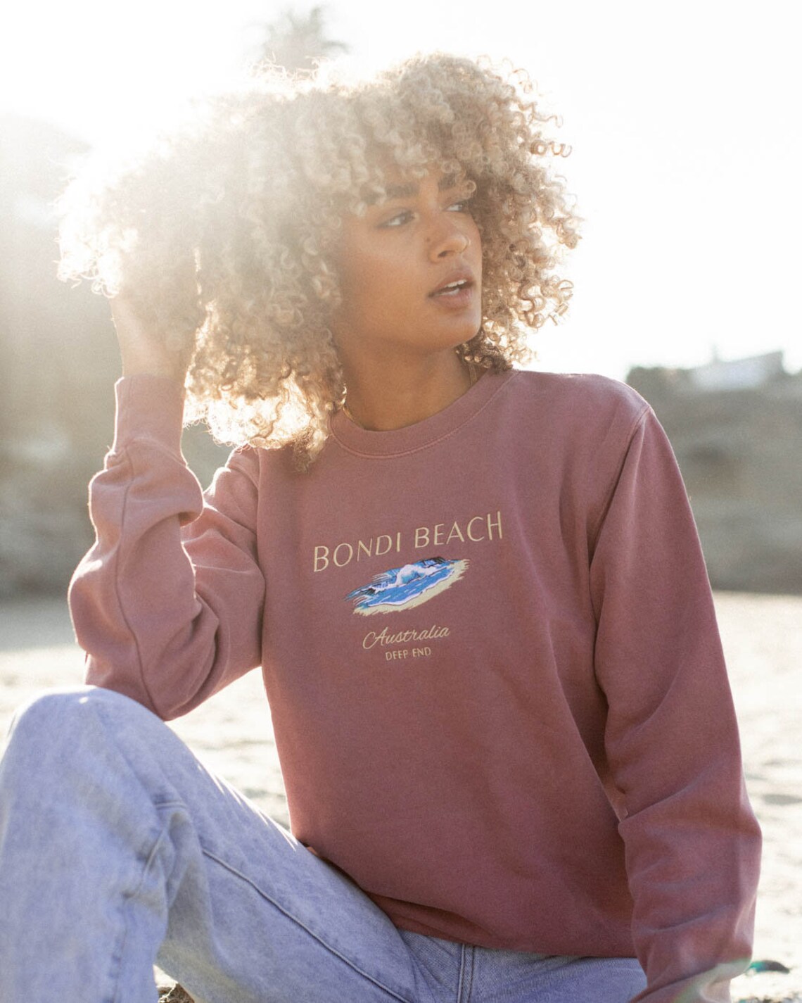 bondi beach crew neck