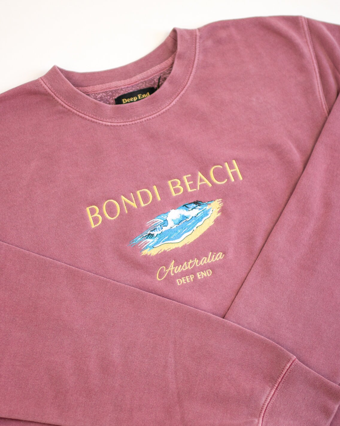 Bondi Beach Vintage Wash Unisex Crew Neck Sweatshirt | Etsy