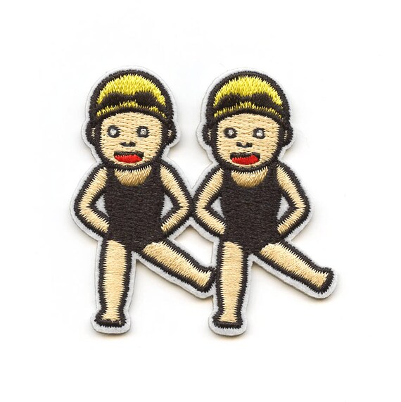 Zwillingsschwimmer Emoji Patch Schwimmen Wasser Polo Etsy