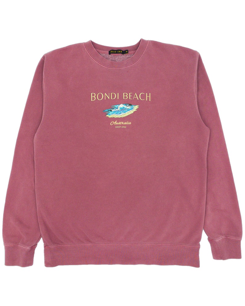 Bondi Beach Vintage Wash Unisex Crew Neck Sweatshirt Etsy