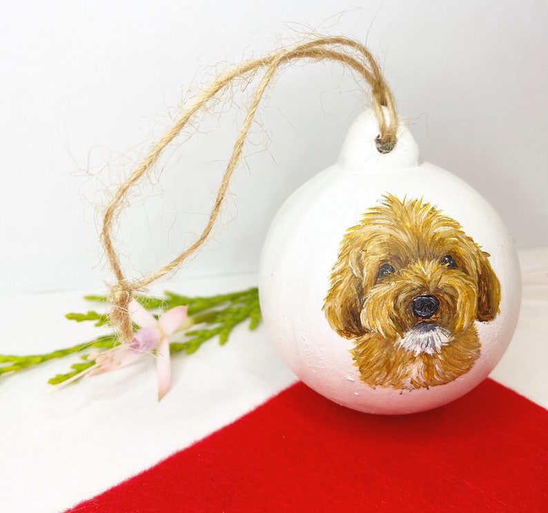 Custom Pet Bauble, Ceramic Ornament, Christmas Tree Decoration, Dog Memorial, Xmas Decor, Holiday Gifts, Personalised Tree Hanging, Cat Gift image 9