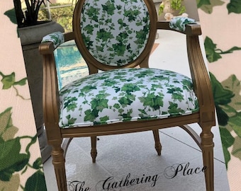 Custom French Ivy Chair