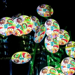 Super Warum - 3 Kunststoff Crazy Strohhalme - Party Geschenke Spielzeug Geschenke Uhr Pinata Beute Grab Bag