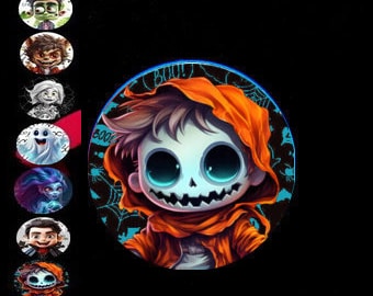 Halloween Monsters - 12 Cupcake Rings -Toys Birthday Prizes Pinata Loot  Supplies masks Horror