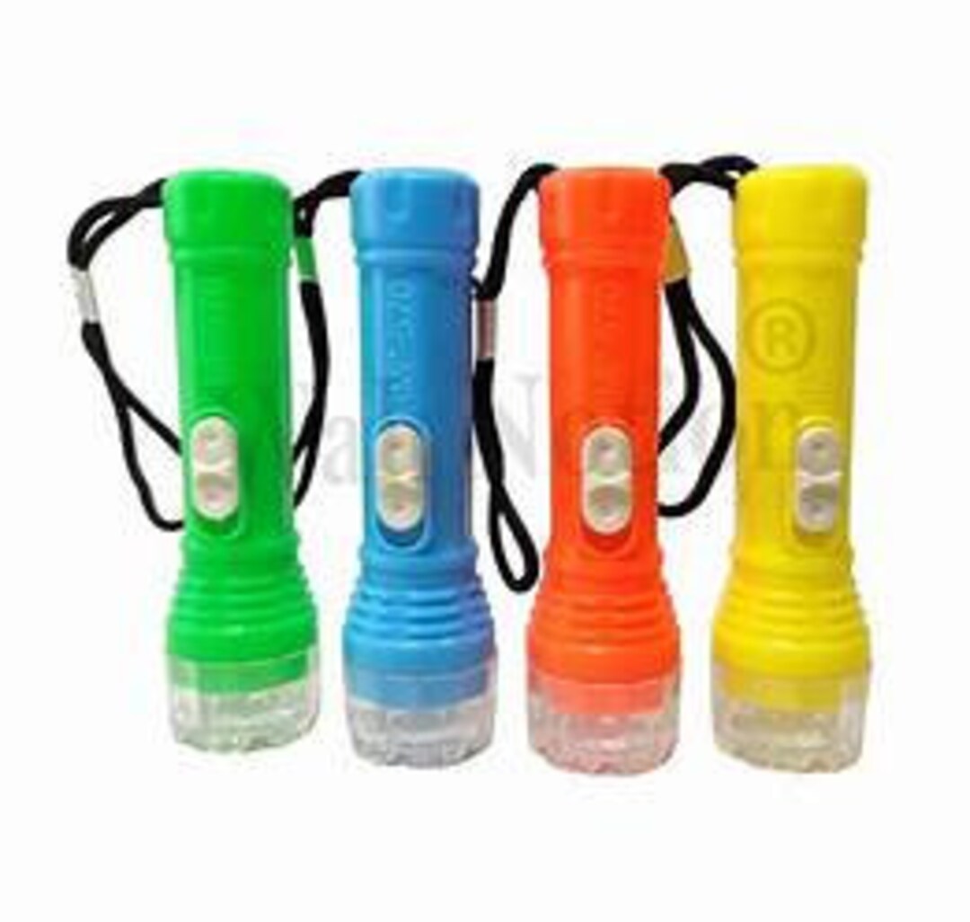 6 Mini Flashlights Led Prism Light Party Favors Fillers Etsy