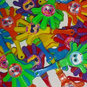 Kitties -8 Mini Hand Clappers-  Party Favors Toys Gifts Watch Pinata Loot Grab Bag Superhero Cat  Super