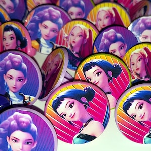 Kpop b-12 anneaux de cupcake -3 personnages- jouets cadeaux d&#39;anniversaire fournitures de butin pinata