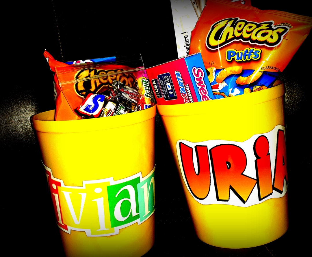 6 Buckets only Buckets custom Personalize Party Supplies Loot Bags