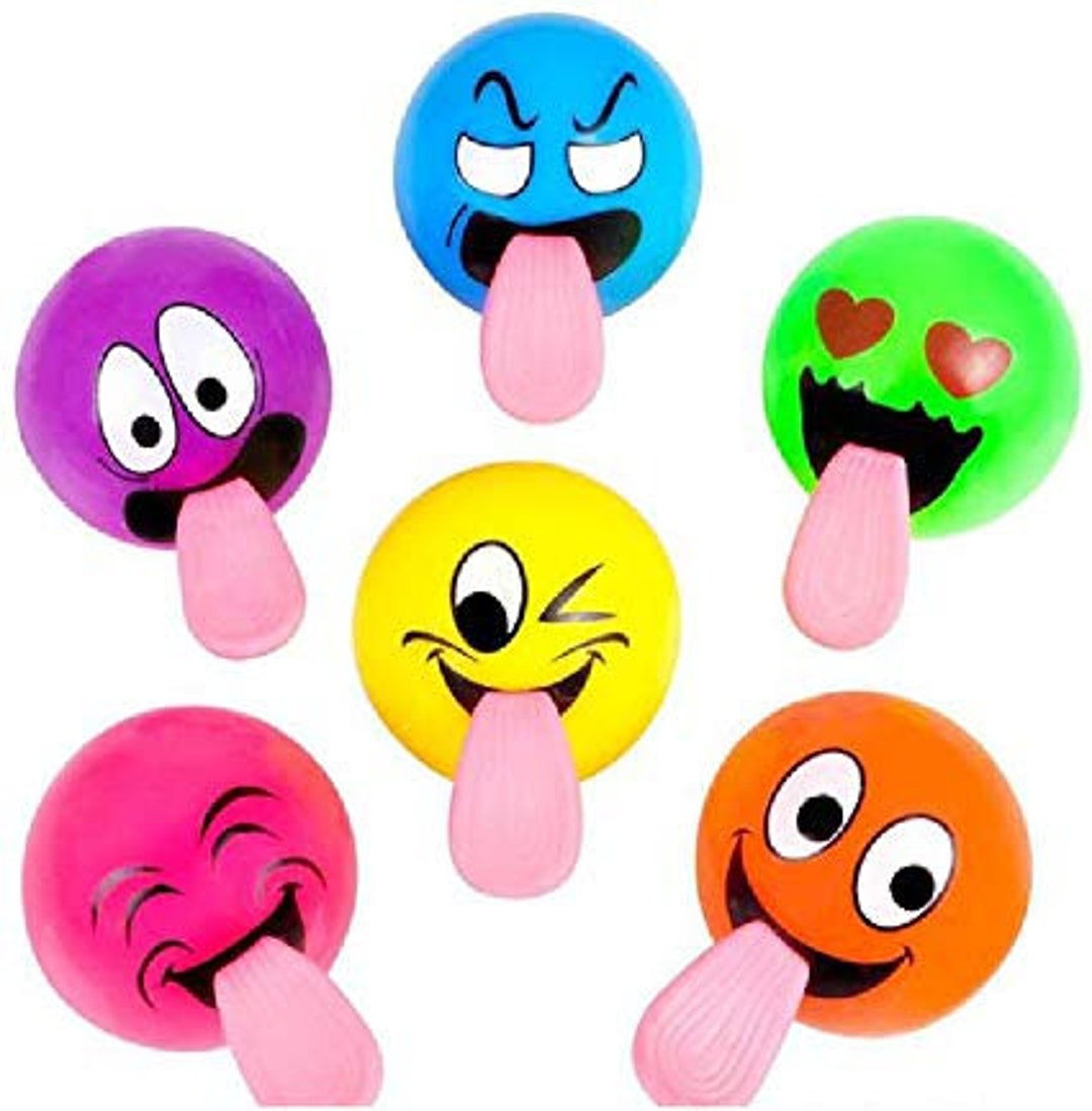 Slingshot Tongue Balls 6 Balls Party Favors Toys Pinata Grabbers Prizes