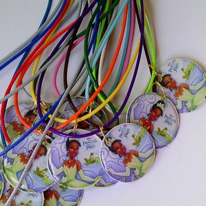 Tiana  Princess - 6 Necklaces -  Party Favors Toys Gifts Watch Pinata Loot Grab Bag