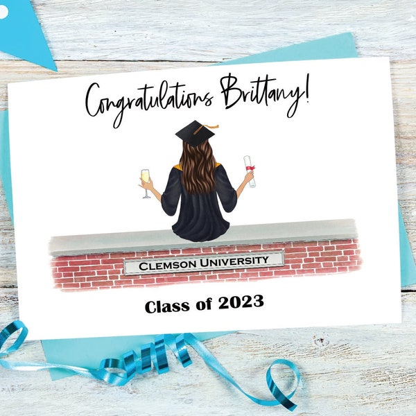 Graduation 2024 Custom Card | Personalized Graduation Card | Greeting Card | Congrats | Congratulations Grad | Class of 2023 2024Card