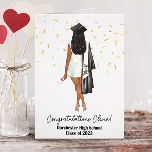 Graduation 2024 Custom Portrait Card | Personalized Graduation Card| Congrats | Congratulations | Class of 2023 Card