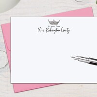 Personalized Pageant Stationary Set of Folded Note Cards | Custom ...