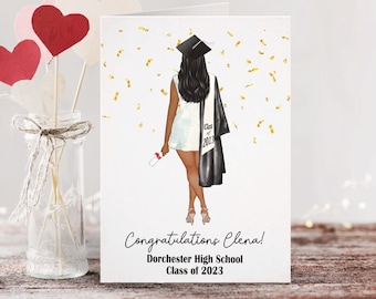 Graduation 2026 Custom Portrait Card | Personalized Graduation Card| Congrats | Congratulations | Class of 2027 Card