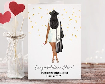 Graduation 2024 Custom Portrait Card | Personalized Graduation Card| Congrats | Congratulations | Class of 2023 Card