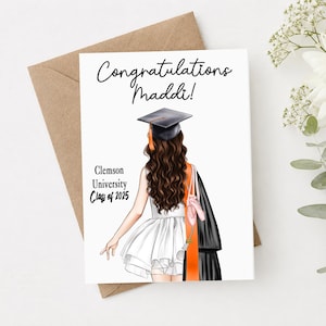 Graduation 2026 Dance Ballet Gymnast Custom Card | Personalized Graduation Card | Congratulations Grad | Class of 2027 Card | Senior