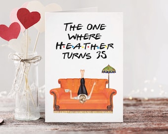 Best Friends or Sister Birthday Personalized Greeting Card | Birthday Card for BFF | Birthday Card - for Bestie gift Wedding
