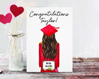 Graduation 2024 Custom Card | Personalized Graduation Card | Greeting Card | Congrats | Congratulations Grad | Class of 2024 Card