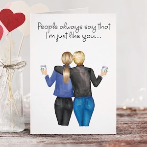 Mom's Birthday Personalized Greeting Card | Birthday Card for Mom | Mother's Day Card - for Mom gift Wedding