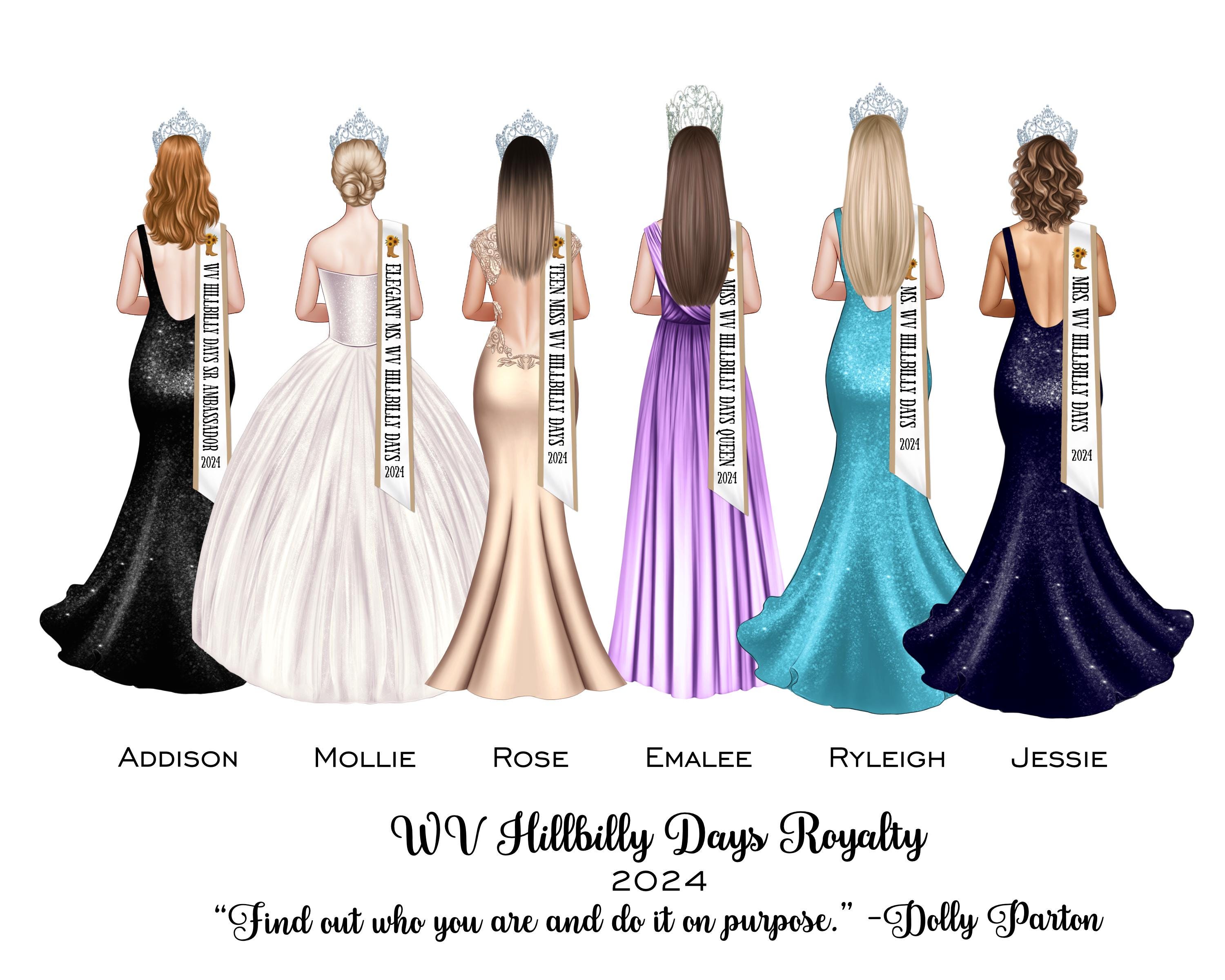 Personalized Robe Pageant Personalized Pageant Sisters Portrait 5x7 | 8x10 Pageant Keepsake ...