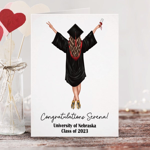 Graduation 2024 Custom Card | Personalized Graduation Card | Greeting Card | Congrats | Congratulations Grad | Class of 2024 Senior Night