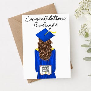 Graduation 2026 Senior Night Custom Card | Personalized Graduation Card | Congrats | Congratulations Grad | Class of 2027 Card