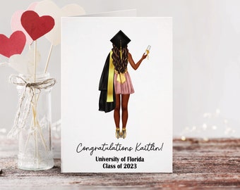 Graduation 2024 Custom Card | Personalized Graduation Card | Greeting Card | Congrats | Congratulations Grad | Class of 2023 Card