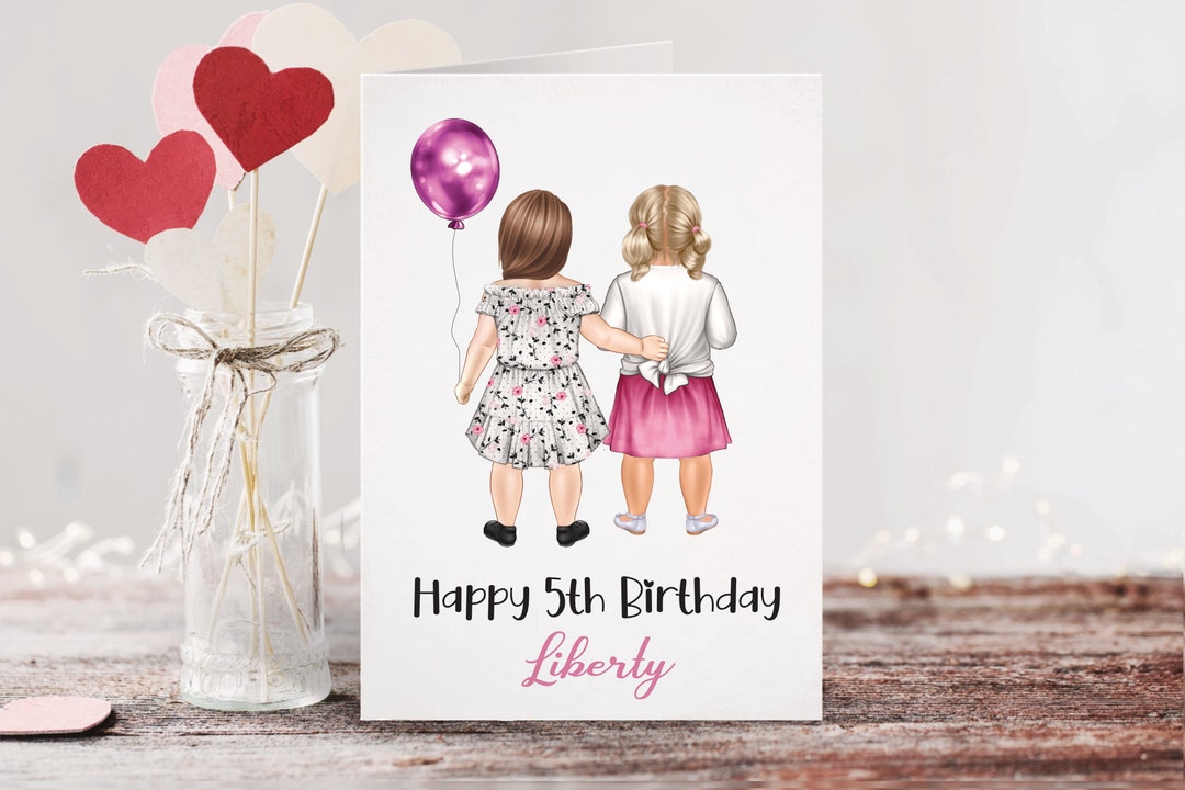 Children's Best Friends Birthday Card | Personalized Kids Birthday Card ...
