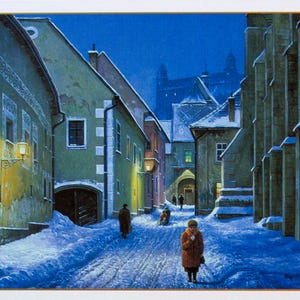 Ouverture de cartes postales du pays d'hiver slovaque - 12 pcs