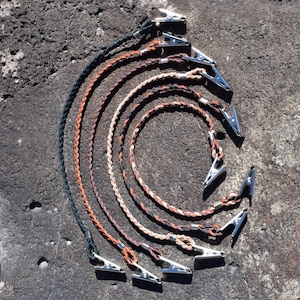 Leather Hat Leash - 2 Clips
