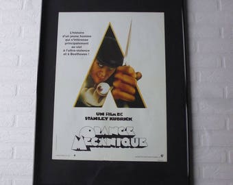 1971 Kubrick Orange Mécanique original movie poster