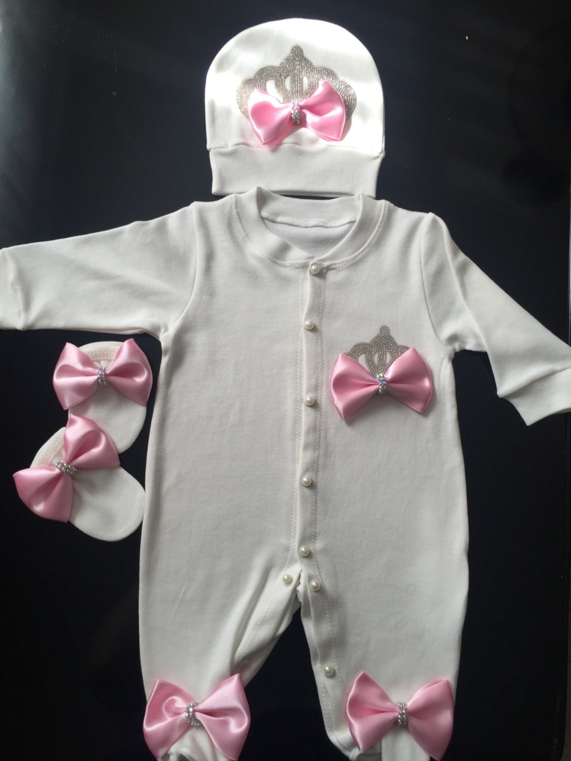 Newborn Take Home Outfit Baby Girl Coming Home Outfit Baby Etsy