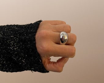 Anello Fascia Bombata Argento925 Etsy