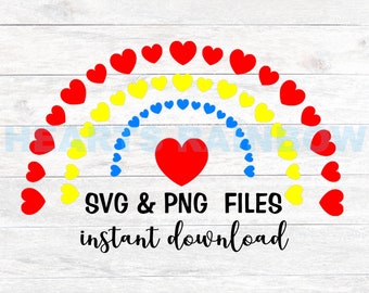 Downloadable Rainbow File. Available in SVG and PNG, but ask if different file is needed