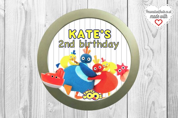 9x Twirlywoos Labels Stickers Personalised Themed Birthday Etsy - pmn roblox