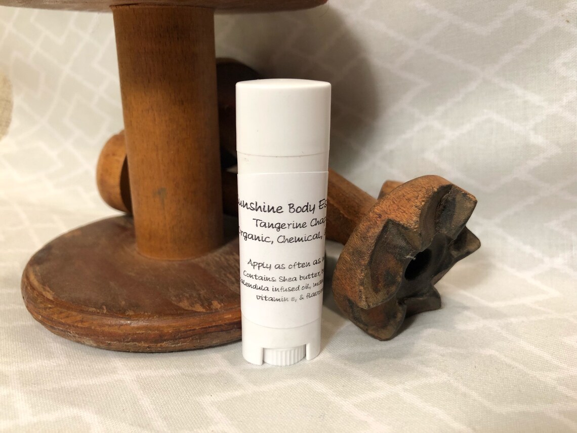 Organic Tangerine Chapstick Etsy