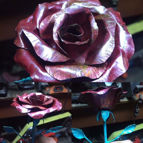 Copper Roses forever roses metal roses metal flowers Etsy