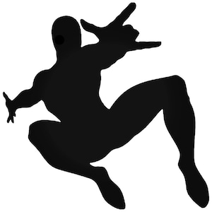Spiderman Silhouette Vinyl Car / Laptop Decal