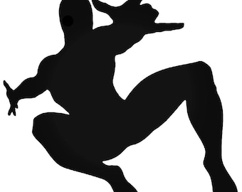 Spiderman Silhouette Vinyl Car / Laptop Decal