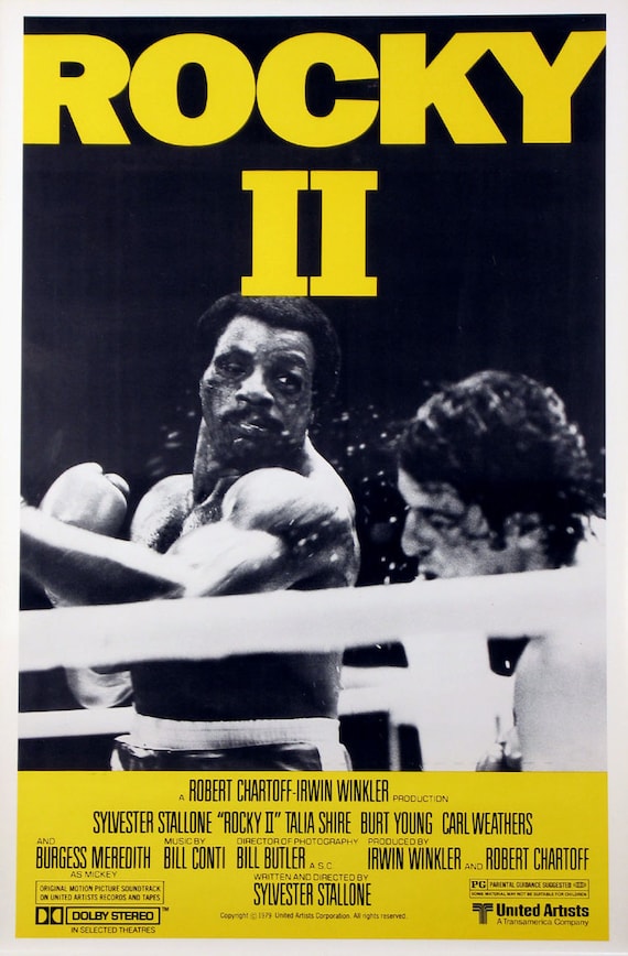 Rocky II Poster Rocky Balboa VS Apollo Creed Mini Poster/Print